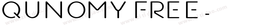 Qunomy FREE字体转换